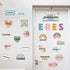 Boho Affirmation Station Spanish Bulletin Board Set, Rainbow Motivational Classroom Decorations for Teachers