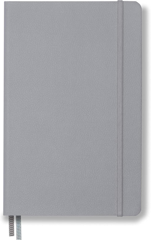 Minimalism Art Premium Hard Cover Notebook Journal, Classic 5" x 8.3", 122 Numbered Pages, Gray