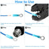 160 PCS Heat Shrink Ring Terminals, Insulated Blue Ring Terminals for 16-14 AWG Automotive Electrical