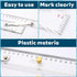 Xosjska 3 Set, 16 Inch 6 Inch Pcs Basic Navigation Include Parallel Ruler with Brass Arms Nautical Protractor