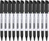 Fine Tip Dry Erase Markers, 12 Pack Black Whiteboard Erasable Markers for Kids Adults, Ideal for Classroom School Office