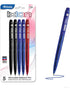 BAZIC Ballpoint Pen Ixion - Assorted Colors - 1.0 mm Bold Point - Smooth Writing - 5/Pack