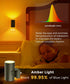 Dimmable 0-100LM, 2 Pack L LOHAS LED Night Light, Amber Nightlight, Night Light, Light Sensor, Yellow Nightlight, Sleep