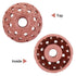 2PCS Tungsten Steel Grinding Head, Tire Buffing Wheel, 70 Coarse Grit