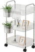 Generic Rolling Carts with Wheels,Acrylic Multi-Layer Snack Trolley,Cart with Wheels - for Office