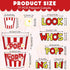 Whaline 77Pcs Popcorn Cut-Outs with 100Pcs Glue Points for DIY Craft Art School Home Party Favor Bulletin Board Decor