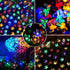 Fairy Flower String Lights Outdoor, 33 Feet 100LED Starry Cherry Blossom Lighting for Christmas Halloween Wedding Party