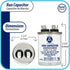 Appli Parts Run Capacitor for ac 7.5 Mfd uF (microfarads) 370 VAC or 450 VAC CBB65 Round Universal fit for hvac and other applications 2-1/2 in High 1-1/2 in Wide CON-7.5-450
