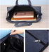 Document Bag, Waterproof Oxford Fabric Zippered with Handle, Lightweight Portable File Tote for Papers