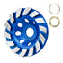SALI Diamond Concrete Grinding Wheel 4 1/2 inch for Polishing and Cleaning Stone, Concrete, Marble, and Granite