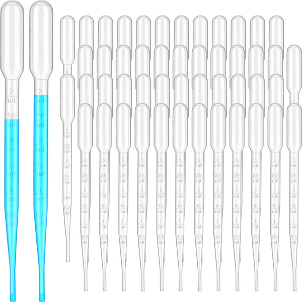 1000 Pcs Disposable Graduated Plastic Transfer Pipettes for Scientific Experiment, Essential Oils, Makeup Tool (3 ml)