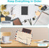 Clear Acrylic Mail Sorter, Smile Mail Holder File Organizer for Desk or Wall (1PC)