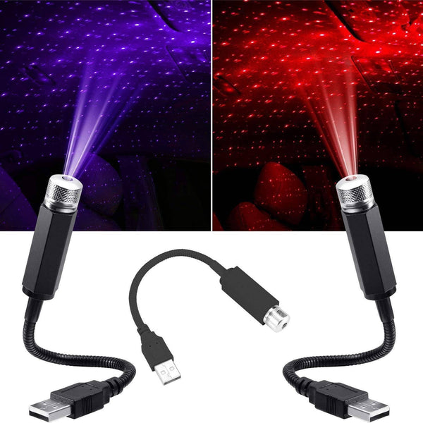 Fansoftiks 3Pcs USB Star Night Light, 3 Colors-7 Lighting Modes, Portable Adjustable Romantic
