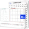 SCRIBBLEDO Number Bonds 9” x 12” Small White Board Dry Erase Sheets, Math Manipulatives Number Chart, Ten Frame Number