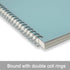 TWONE Spiral Graph Notebook with 80 Sheets/160 Square Grid Paper, 5.5 x 8.25 Inches