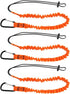 3pcs Tool Safety Rope, Work-at-Height Hardware Spanner Rope, Retractable Elastic Rope with Carabiner and Adjustable Loop