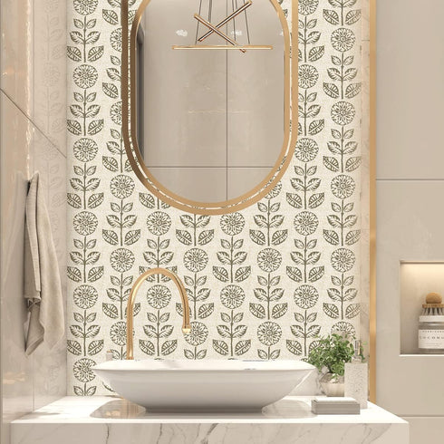 17.7in118.1in Wudnaye Floral Peel and Stick Wallpaper Vintage Tulip Floral Wallpaper Flower Farmhouse Contact Paper