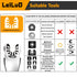 LEILUO 127 Pcs Oscillating Tool Sanding Pad Kit, Includes Triangle Sanding Pads and Adapters for DeWalt Dremel