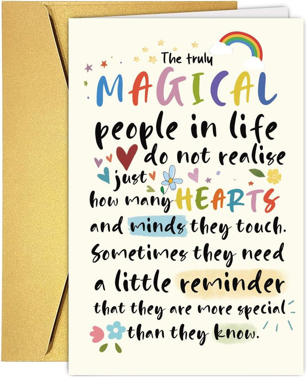 HCIU6YGQ Heartfelt Encouragement Card for Friend, Brother, Sister, Thank You Appreciation Cards for