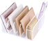 NiHome Spacious Clear Acrylic Desk Mail Sorter, Multipurpose Organizer for Office Supply & Pen Storage