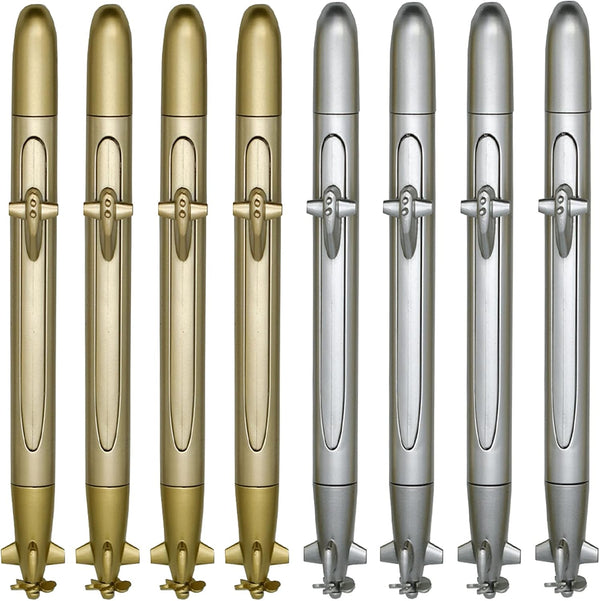 Maydahui 20PCS Submarine Ballpoint Pen, Novelty Spacecraft Model Black Ink Spinning Propeller Design