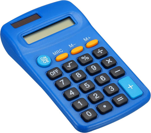 PATIKIL Basic Calculator, 8 Digit LCD Display, 4 Function Handheld Calculator for Home Office, Dark Blue