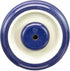 WC2054LD 5" 1.25" 5/16" 250 lb Universal Replacement Shopping Cart Wheel OEM P&H x Blue/Tan TPU Crown Tread, Dual