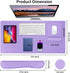 MOSISO Keyboard Mouse Pad Set, Large Gaming Mouse Pad & Wrist Rest, Ergonomic Non-Slip Mousepad for Home Office, Purple