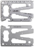 Lever Gear Toolcard Pro, 40 in 1 Credit Card Multitool, TSA Approved Slim Survival Card Wallet Tool (Silver)