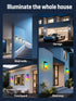 30 1500LM, IP65 2 Pack OIYN Smart Outdoor Wall Light, RGBWW LED Porch Light with Scene Modes, Waterproof, DIY