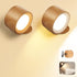 LED Wall Mounted Lamps, Battery Operated Rechargeable Wall Lights, 3CCT & Dimmable,