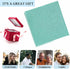 Home L6 2 Pack 4x2 Fluorescent Light Covers for Ceiling Lights Teal Green Linen Texture Magnetic Light Filters ft