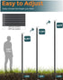 2 Pack 5-Prong (10FT) FLP02B LANDVOI Metal String Light Poles for Outside Hanging - Backyard, Garden, Patio, Lighting
