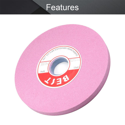 Utoolmart Bench Grinding Wheels, Chrome Corundum 100 Grit for Surface Grinding, Sharpening Hard Alloy Tools