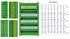 Slim DIN Rail Mount 10A/300V Pluggable Screw Terminal Block Distribution Module (5x8 Position)