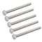 uxcell M8 x 100mm A2 Stainless Steel Fully Threaded Hex Head Screw Bolt (5 Pcs)