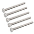 uxcell M8 x 100mm A2 Stainless Steel Fully Threaded Hex Head Screw Bolt (5 Pcs)