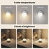 Rechargeable Light Bulbs with Remote Control Timer and 3 Color Temperature Options,Rechargeable Wall Sconce Puck Lights Battery Operated with Remote (E12, 2) by LGMCF