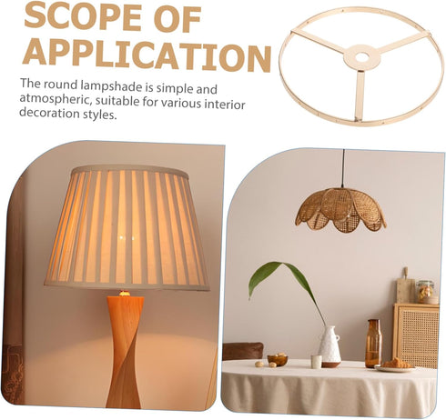 EPIGEIST Wire Lampshade Frame Diameter Metal Drum for Lighting Table and Floor Lamp Accessories Easy to Assemble Strong