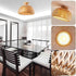 YeLEEiNO Ceiling Lights, Rattan Semi Flush Mount Ceiling Light, Mini Bamboo Ceiling Light Fixture, Handmade Boho Rattan