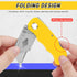 JETMORE 4 Pack Folding Utility Knife with Extra 10 Blades, Durable Box Cutters for Home and Office