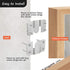 Flush Mount Bracket, 56 x 30mm Interlocking Hanging Brackets for Picture Hanging and Sectional Couch Connectors (4