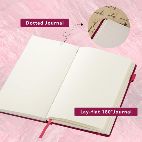 TIEFOSSI Constellations Dotted Journal Notebook - A5, 100gsm, 400 Pages, Hardcover Bullet Organizer for All