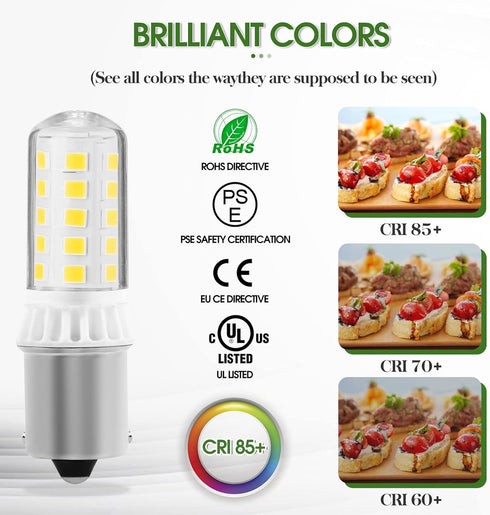 LOW Voltage 12-24V AC/DC 4W BA15S S8 SC Bayonet Single Contact Base 1156 1141 LED Light Bulb for Outdoor Landscape Lighting Path Deck Lights RV Lighting (Daylight White, 12V BA15S) by Becuice