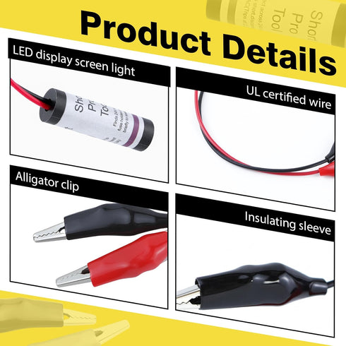 RJIALIQF 24 Resettable Reset Short Pro Tool - VAC Circuit Short Finder Quickly Locate Shorts in HVAC Fuse Saver