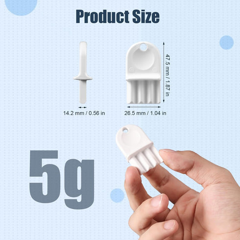 PEUTIER 20pcs Toilet Paper Dispenser Keys, Plastic Universal Paper Towel Dispenser Key Replacement with Keychain