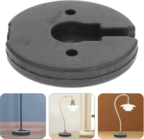 STOBAZA Desk Lamp Floor Lamp Base, Counterweight Table Lamps Part Round Lamp Chassis Iron Lightweight Bracket