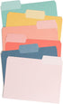 U Brands File Folders Set - Office Supplies with Super Tabs, FSC Certified, 48 Count