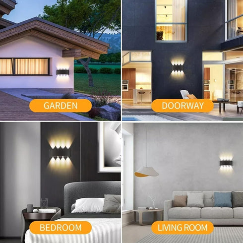 8W 4000K Sconce Lights LED Room Wall Lights Up Down Wall Lighting Lamps for Living Room Bedroom