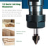 NUTIO 90 1/4 Inch 1/2 Inch Degree V Groove Router Bit Carbide Chamfer, Shank and Diameter V Cutting Tool for CNC